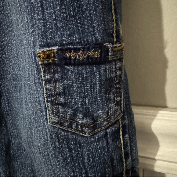 Baby Phat | Girls Girlz Blue Medium Wash Embellished Jeans Size 10 - Picture 6 of 10